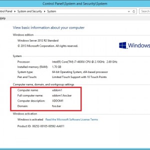 Windows Domain umbenennen Server 2012 R2