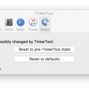 macOS TinkerTool Sierra OSX