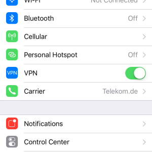 Fritzbox VPN IPsec iOS iPad iPhone